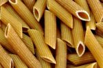 Pasta can easily turn brown if over-processed. Penne.