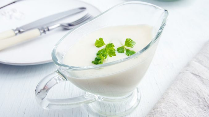 Bechamel sauce for traditional European dishes.