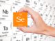 Selenium, part of the Periodic Table. Atomic number 34.