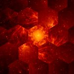 Graphene grid abstract background, nanotechnology