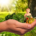 children and vegetables.