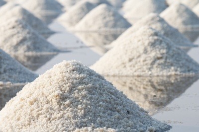 Salt heaps. Reducing salt in food is a goal of many product developers.