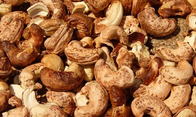 Roasted nuts -cashews-full view