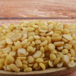 Toor dal, famous indian legume also called yellow pigeon peas