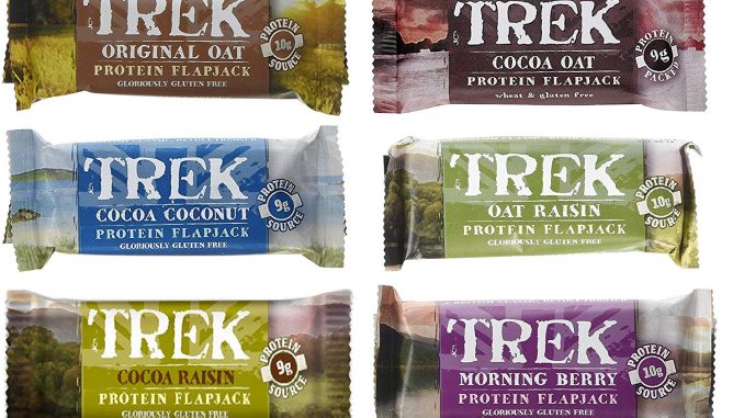 Trek Protein Flapjacks Range Mixed Case 36 Bars *Vegan, Wholefood*