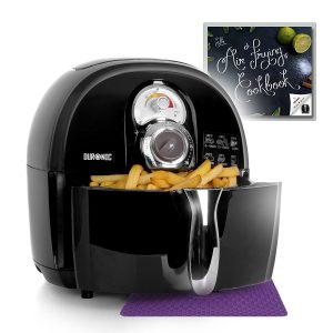 Duronic Air Fryer AF1 /B 1500W Multicooker Mini Oven - Black - Recipe Book Included - Healthy Cooker Food Oven