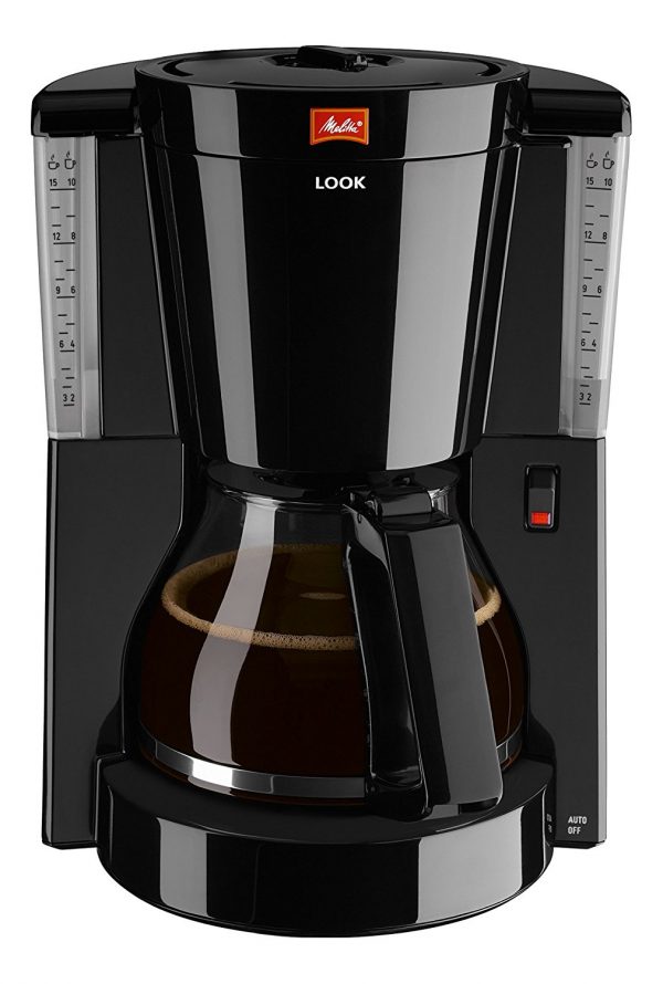 Melitta Look IV, 1011-02, Filter Coffee Machine with Glass Jug, Aroma Selector, Black