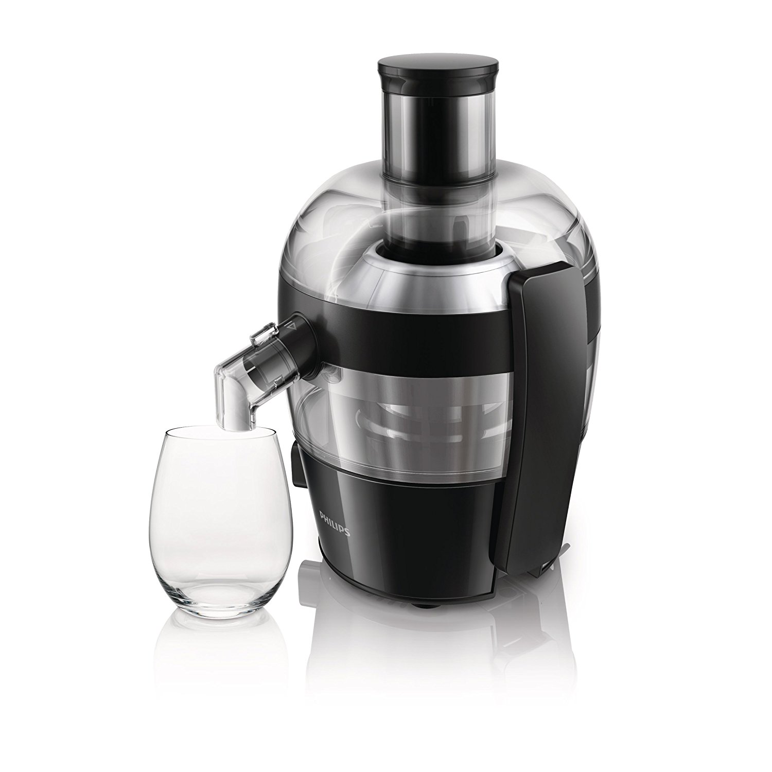 Philips HR1832/01 Viva Collection Compact Juicer, 1.5 Litre, 500 Watt - Black