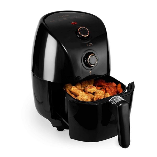 VonShef 1.5L Air Fryer 900W Black and coppe