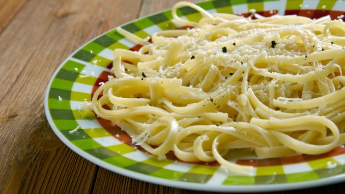 Cacio e pepe. roman pasta dish.cheese and pepper in several central italian languages.include only black pepper, pecorino romano cheese, and pasta