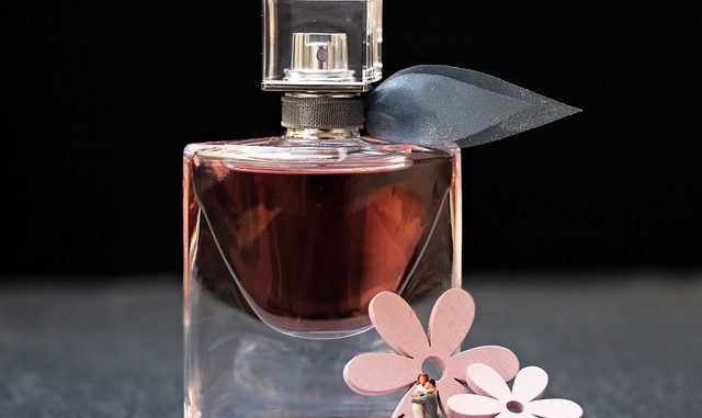 Perfume which often contains beta-ionone.