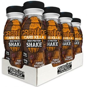 Grenade Carb Killa Fudge Brownie High Protein Shake Bottles, 8 x 330 ml