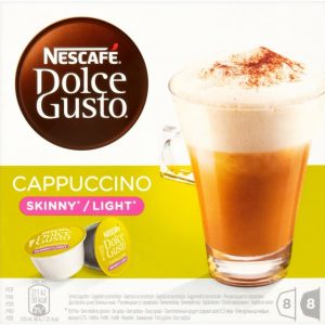 NESCAFÉ DOLCE GUSTO Cappuccino Skinny/Light Coffee Pods, 16 Capsules (Pack of 3 - Total 48 Capsules, 24 Servings)