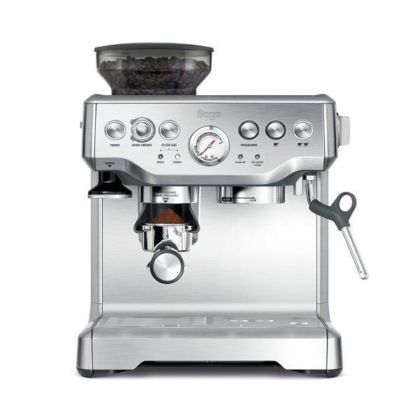 Sage BES875UK The Barista Express with Temp Control Milk Jug, Brushed Stainless Steel