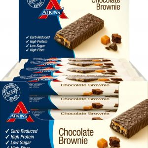 Atkins Low Carb, High Protein, Chocolate Brownie Snack Bar 16 x 60g