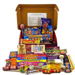 Bumper Retro Sweets Selection Luxury Red Gift Box With A Gold Bow; Crammed Full Of The Most Iconic Sweets From Your Childhood Sweetshop