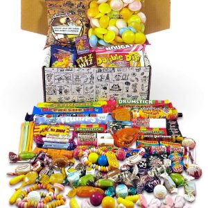 Retro Sweets Hamper: Mega Gift Box Jam Packed With Over 60 of the UK's Best Old School Sweets.