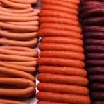 processed meats such as sausages.