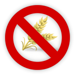 wheat with a no go symbol. A sign for celiac disease sufferers.