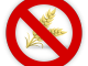 wheat with a no go symbol. A sign for celiac disease sufferers.