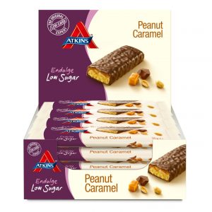 Atkins Endulge Peanut Caramel Low Carb and Sugar Snack Bar, 35 g Pack of 15
