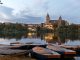 Salamanca at twilight from across the river Douro.