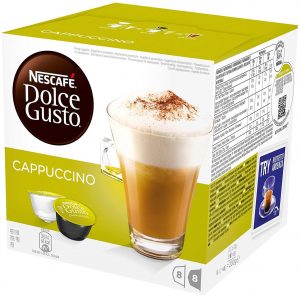 NESCAFÉ DOLCE GUSTO Cappuccino Coffee Pods, 16 Capsules (Pack of 6 - Total 96 Capsules,) (Cappuccino - 48 Servings