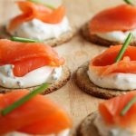smoked salmon canapes