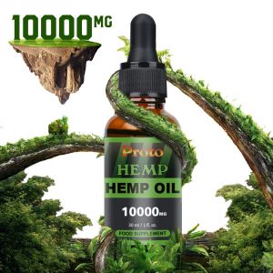 PROTOHEMP Hemp Natural Oil , Vegan Friendly,Powerful formula , 100%High Strength,100% natural and organically grown, GMP Standards(10000mg)