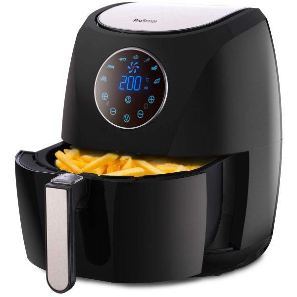 Pro Breeze 4.2L Air Fryer 1400W with Digital Display, Timer and Fully Adjustable Temperature Control for Healthy Oil Free & Low Fat Cooking