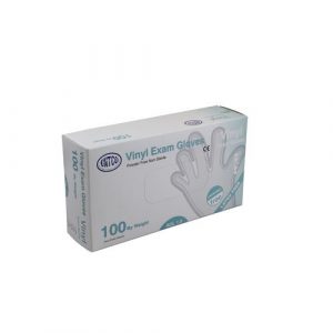 Intco Powder Free Clear Vinyl Disposable Gloves - Boxed x100 (Large)