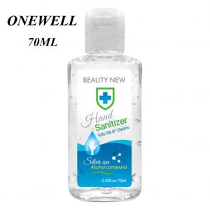 Onewell 70ML Waterless Hand Wash Gel Sanitizer, Portable Hand Cleaning Sanitizer Gel for Kitchen Bathroom Office Traveling