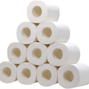 Enviro Friendly Recycled Tissue - White Toilet Paper - Paper Toilet Roll Paper Soft Absorbent Tissues Paper - 3 Ply Toilet Tissue Paper Rolls - 10 Rolls