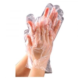 Vinyl Gloves - Powder Free, Non Latex And Clear, 100 Gloves In Box, Disposable Good Quality Food Preparation, Tattoo, Cleaning