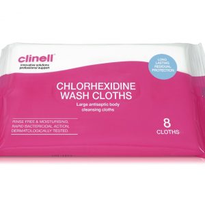 Clinell Chlorhexidine Wash Cloths - 8 cloths
