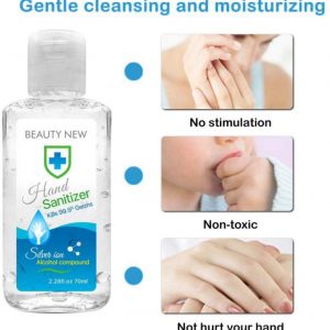 Sunshay Refreshing Hand Gel Antibacterial,Gel Hand Sanitizer,Disposable Hand Sanitizer Gel,70ml Pocket Size for Adults/Kids