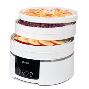 COSORI Food Dehydrator Dryer 450W, Adjustable Temperature Control 35-75°C, Timer up to 48 Hours, Dehydrator Machine with 5 BPA-Free Tiers & Memory Function, Perfect for Meat, Fruit, Vegetable, Herb