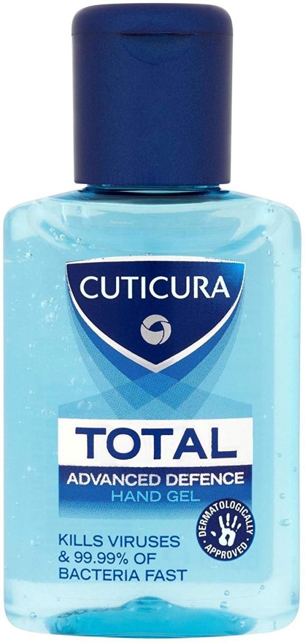 Cuticura Total Antibacterial Hand Gel 50 ml, Pack of 6