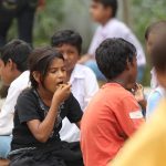 Ras malai, indian cuisine, children eating authentic holi sweet dough balls