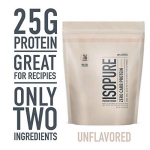 Isopure Zero Carb Unflavored 25g Protein, 100% Whey Protein Isolate, Keto Friendly Protein Powder, No Added Colors/Flavors/Sweeteners, GMO Free, 1 Pound (Packaging May Vary)