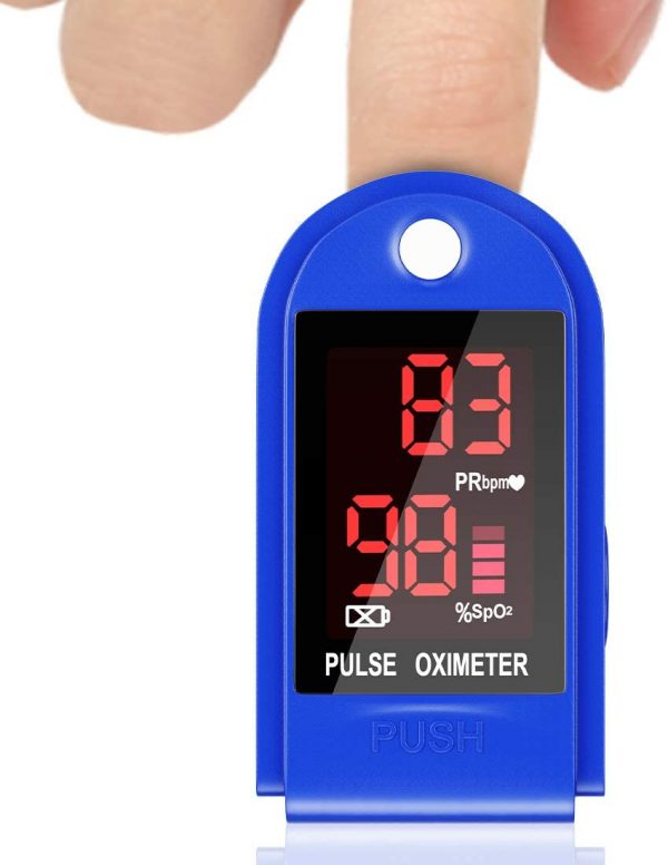 Pulse Oximeter Sp02 Pulse Oximeter Fingertip, Blood Oxygen Saturation Monitor Finger, Heart Rate Monitor for Adult Child
