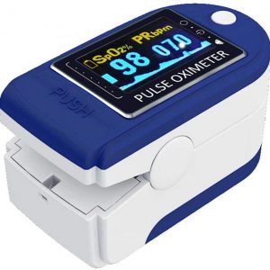 N/R Pulse Oximeter,Oxygen Saturation Monitor Spo2 Fingertip Pulse Oximeter Adult And Child With Omnidirectional OLED Display（black/blue）