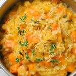 pumpkin risotto, Pumpkin Risotto with Thyme and Parmesan, Italian Cuisine