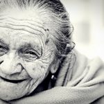 elderly woman in close up. Age increases risk of developing dementia