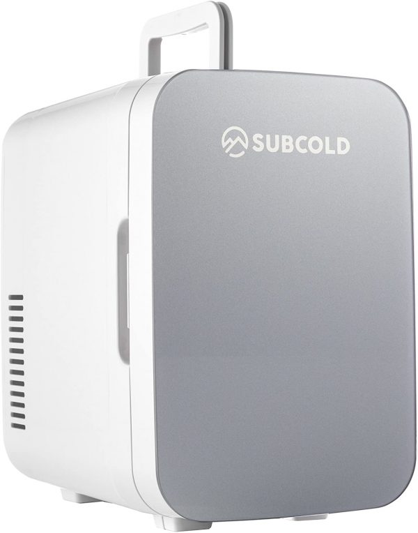 Subcold Ultra 6 Mini Fridge Cooler & Warmer | 6L capacity | Compact, Portable and Quiet | AC+DC Power Compatibility (Grey)