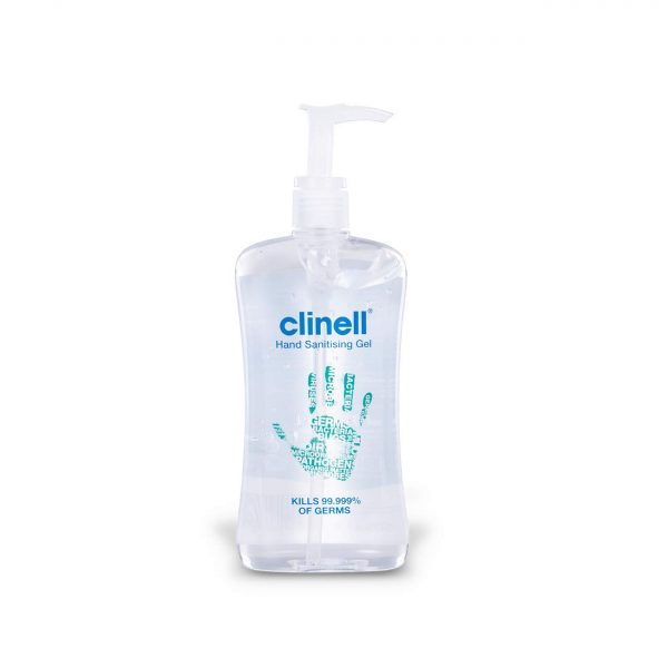 Clinell - Hand Sanitiser Gel - Dermatologically Tested, Kills 99.99 Percent of Germs, Quick and Kind to Skin, No Stickiness - 500 ml Bottle