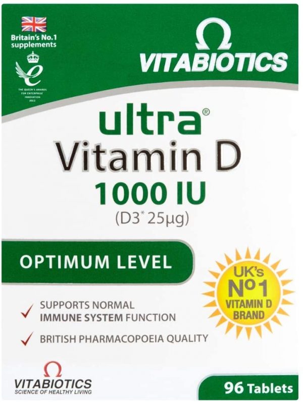 Vitabiotics | Ultra Vitamin D3 Tablets | 1 x 96s