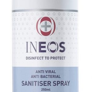 Hospital Grade Sanitiser Spray for Surfaces (250 ml) by INEOS Hygienics . Made with 75% pharma grade alcohol. Kills 99.9% of viruses and bacteria.