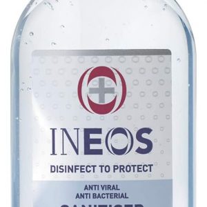 Hospital Grade Hand Sanitiser (50ml) by INEOS Hygienics, made with 75% Pharma Grade Alcohol, Kills 99.9% of viruses and bacteria