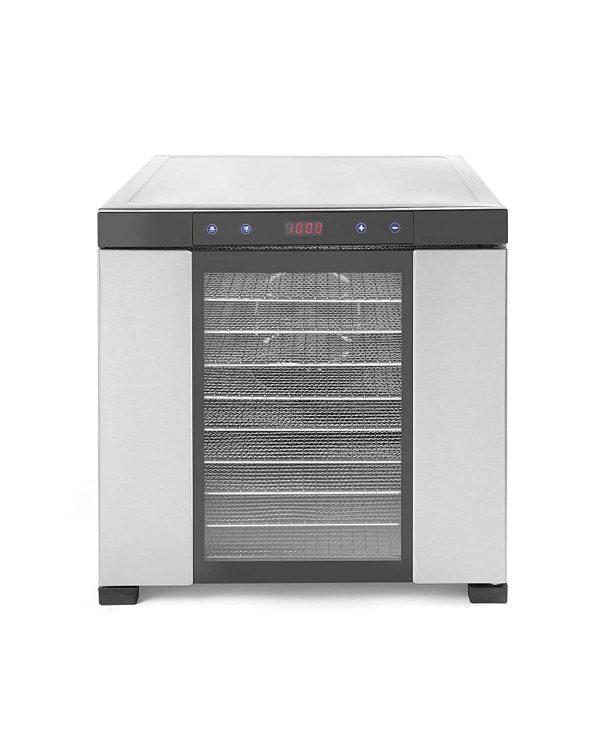 Sous Vide Tools 10 Tray Stainless Steel Hendi Food Dehydrator | Display with Timer and Thermostat Control | Commercial Dehydrator Machine | Better for Drying Fruit, Meat and Vegetables | SVT-229026